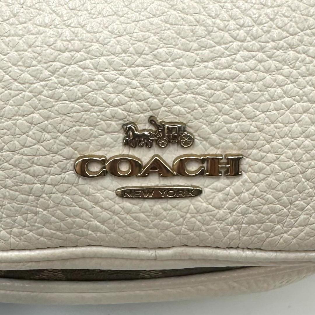 COACH コーチ シグネチャー ボディバッグ ウエストポーチ ゴールド金具