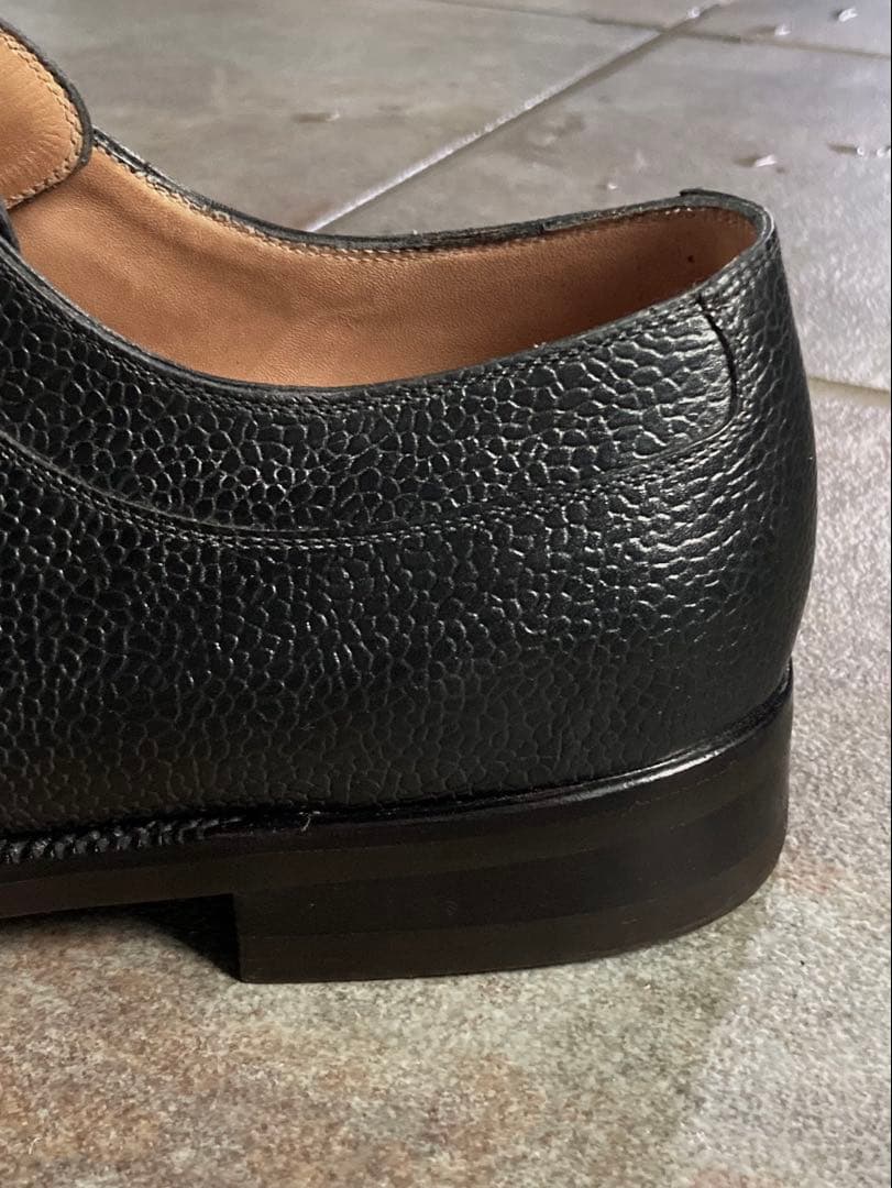 使用1回 Stefano Bemer 黒 エプロンダービー EU40.5 シボ革