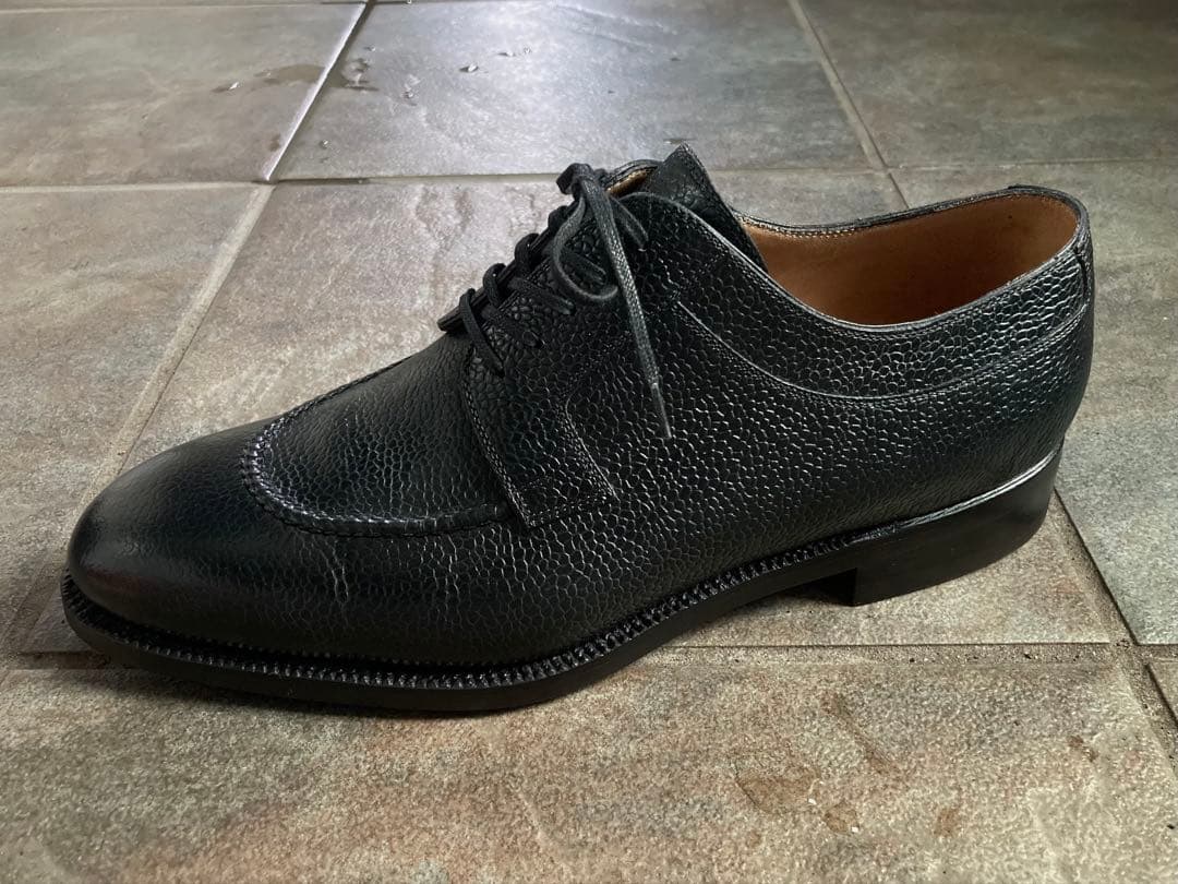 使用1回 Stefano Bemer 黒 エプロンダービー EU40.5 シボ革