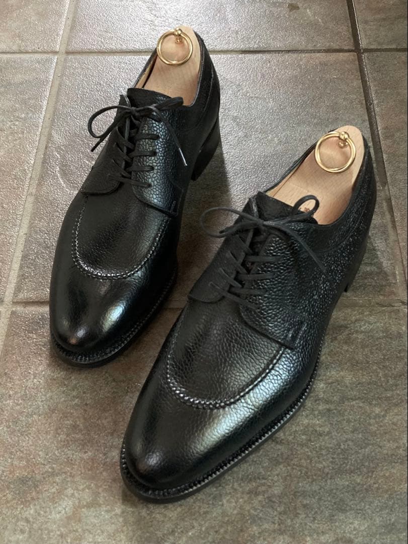 使用1回 Stefano Bemer 黒 エプロンダービー EU40.5 シボ革