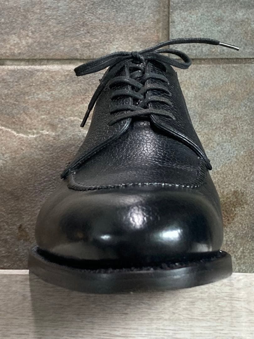 使用1回 Stefano Bemer 黒 エプロンダービー EU40.5 シボ革