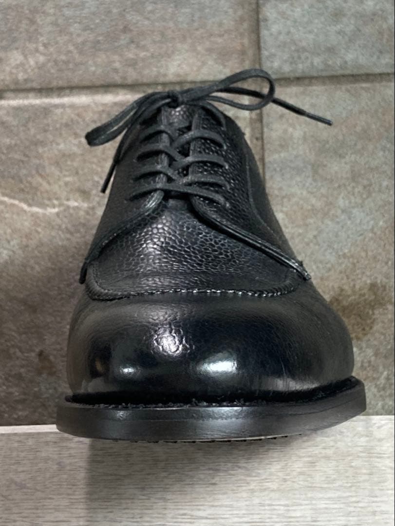 使用1回 Stefano Bemer 黒 エプロンダービー EU40.5 シボ革