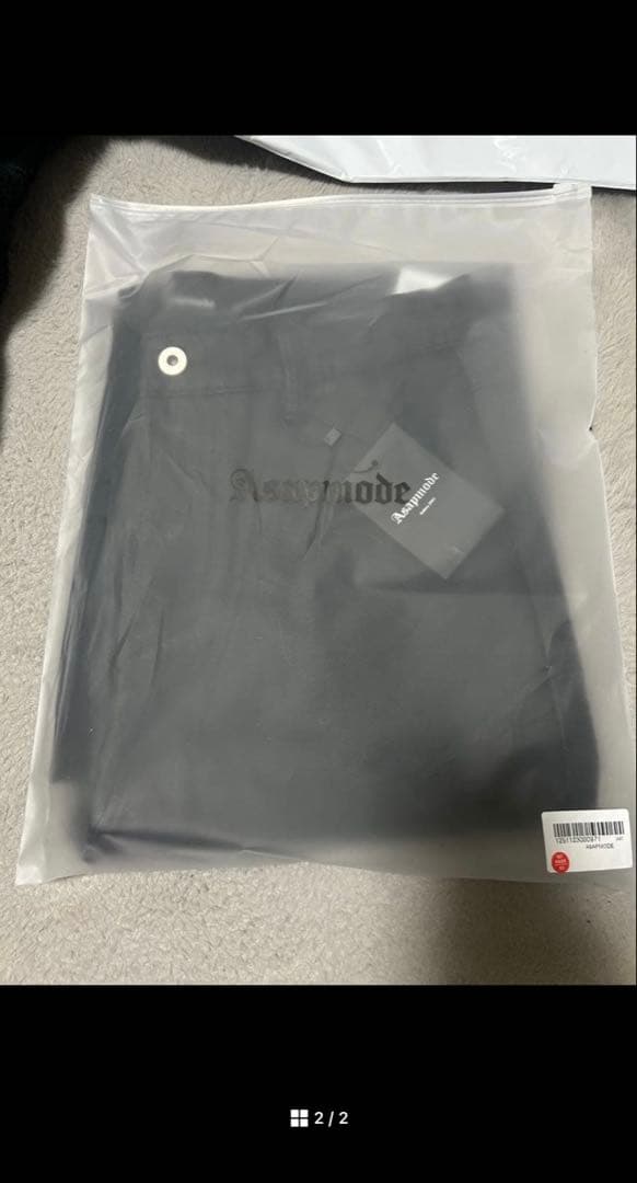 パンツ asapmode Stacked Oil Coating Pants L