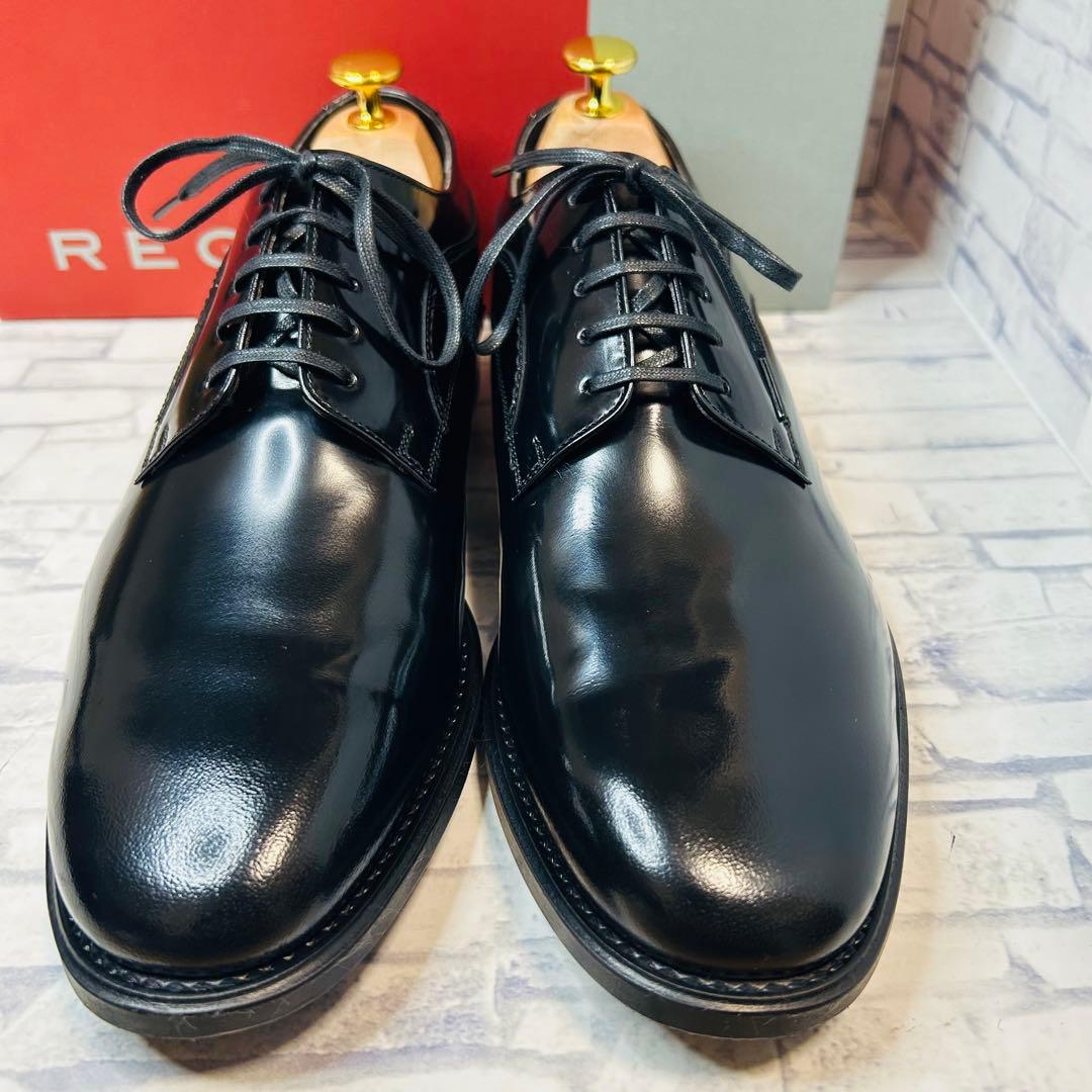 新古品 日本製 REGAL リーガル 30HR プレーントゥ 黒 24.5cm