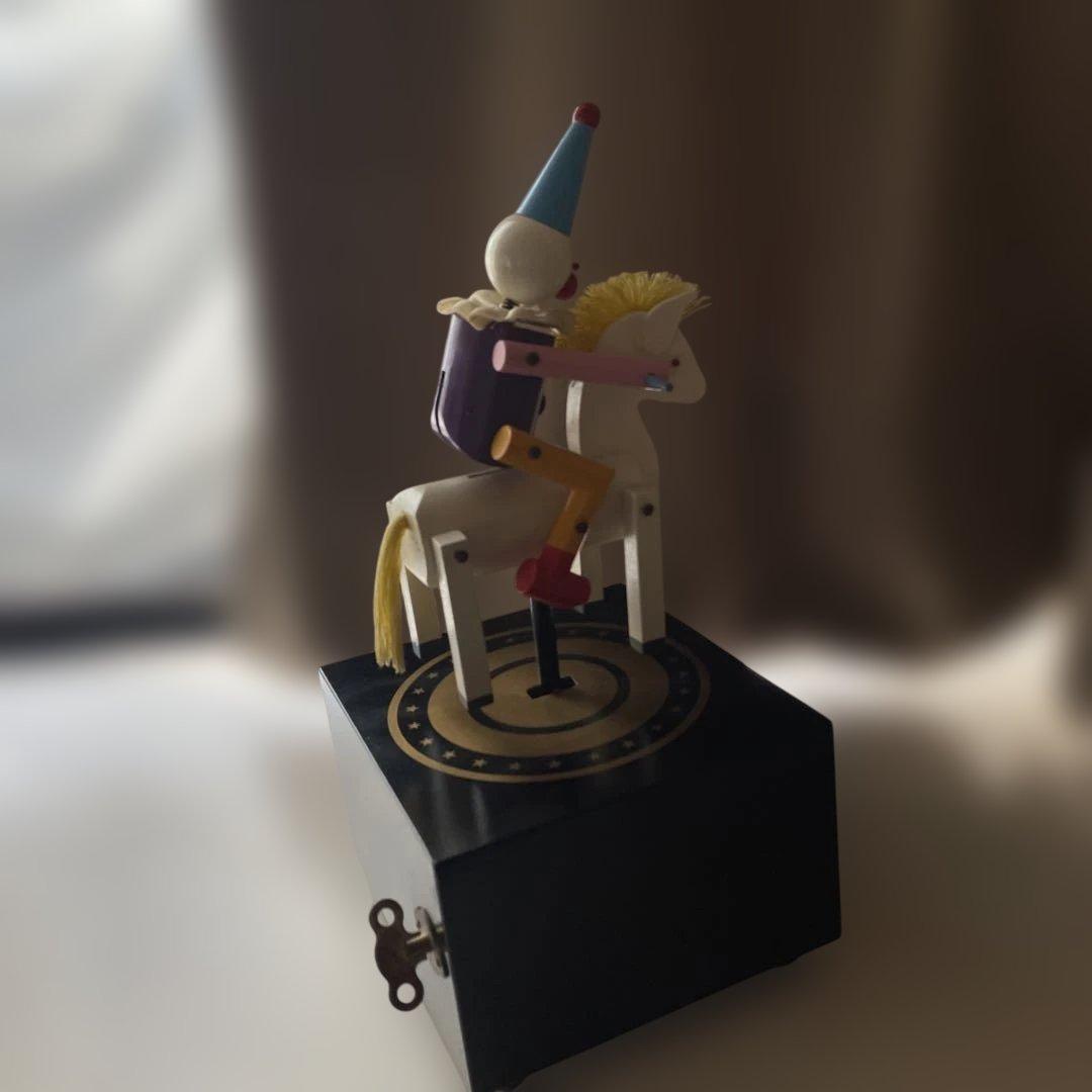 希少　むらいこうじ　アンティーク　からくりオルゴール