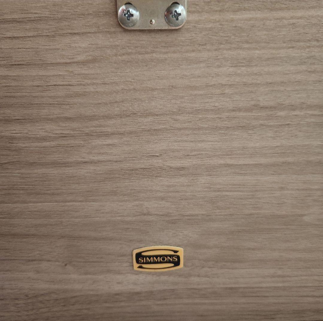 【送料込】シモンズ ダブル ベッドフレーム シェルフスリム 深型