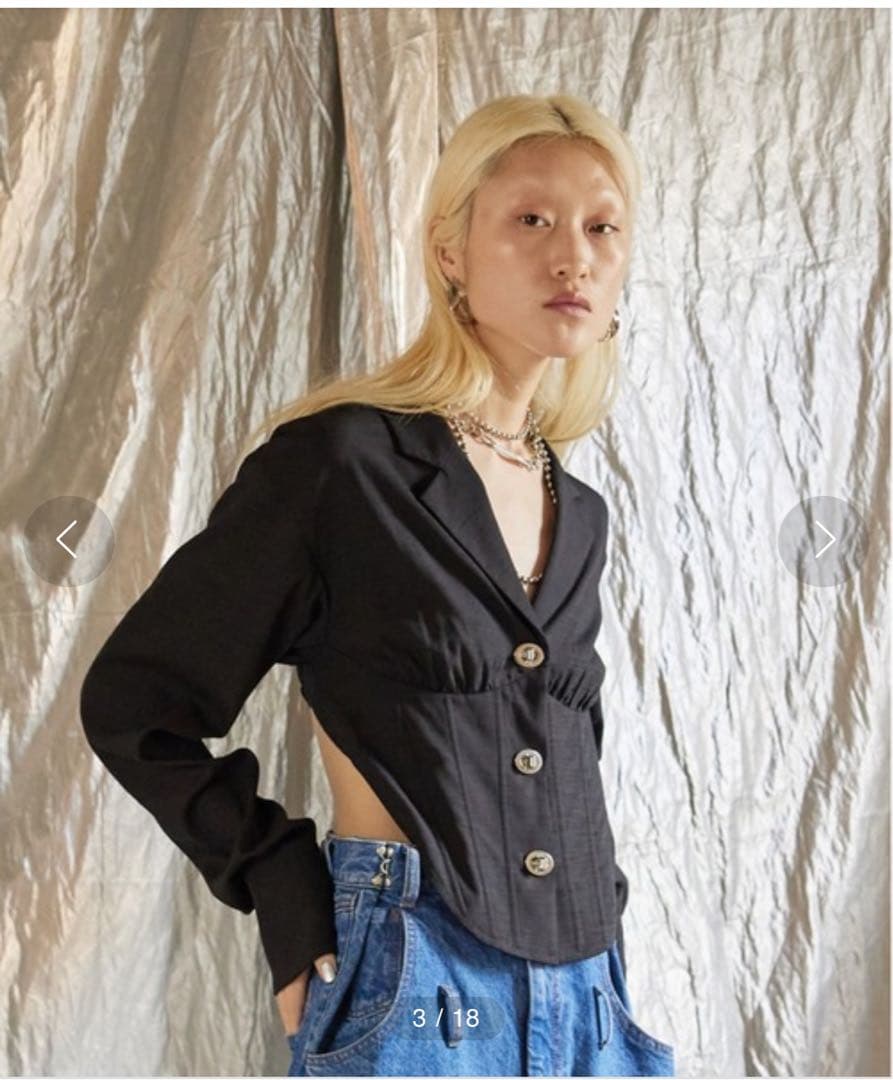 PRANK PROJECT バックオープンコルセットシャツ