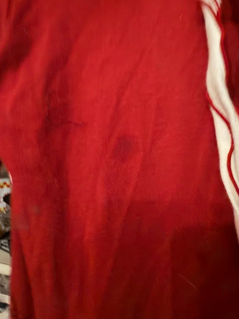 PUTOMAYO フリルパーカー　赤白