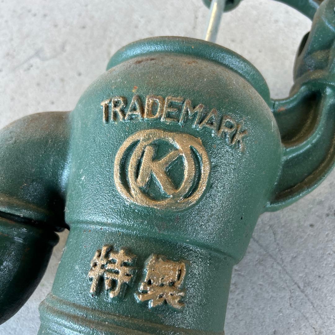 手押し井戸ポンプ　レトロ井戸ポンプ　ガッチャンポンプ　ジャンクガーデン