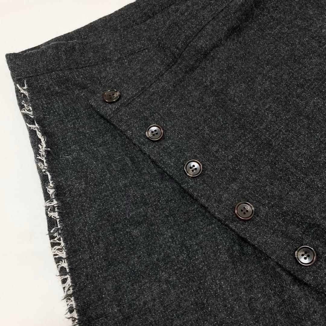 Y's ワイズ 美品 カットアウト サルエルパンツ グレー1