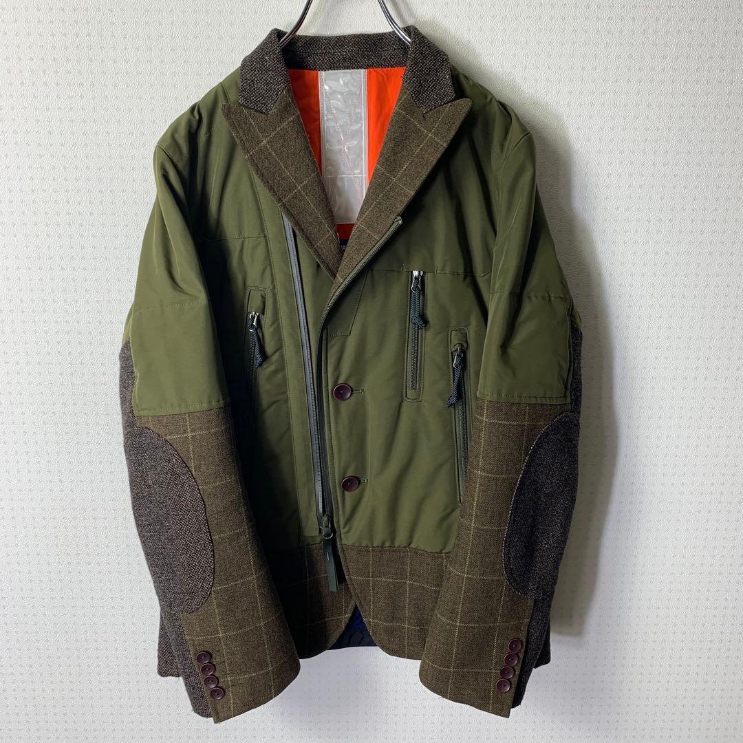 JUNYA WATANABE 異素材切替 ジャケット リバーシブル テーラード