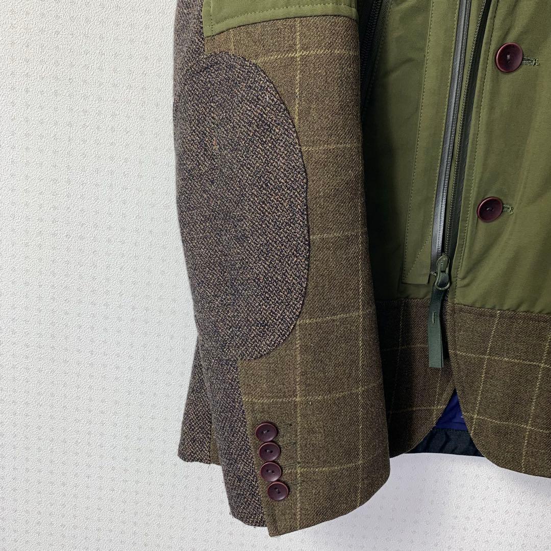 JUNYA WATANABE 異素材切替 ジャケット リバーシブル テーラード