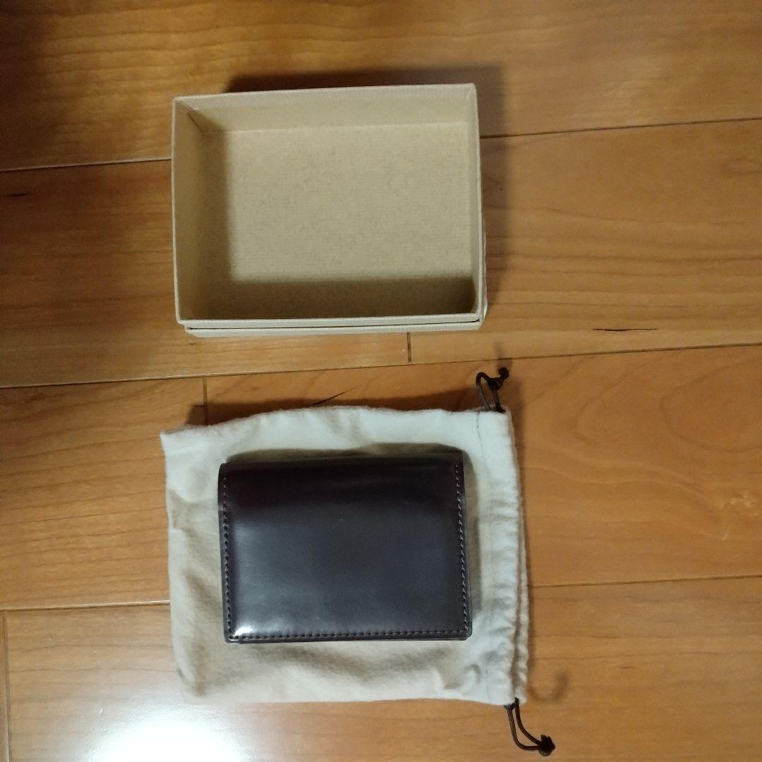 GANZO シェルコードバン　名刺入れ　バーガンディ