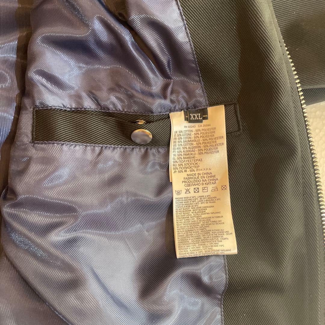 【美品】DIESEL ノーカラーブラックジャケット