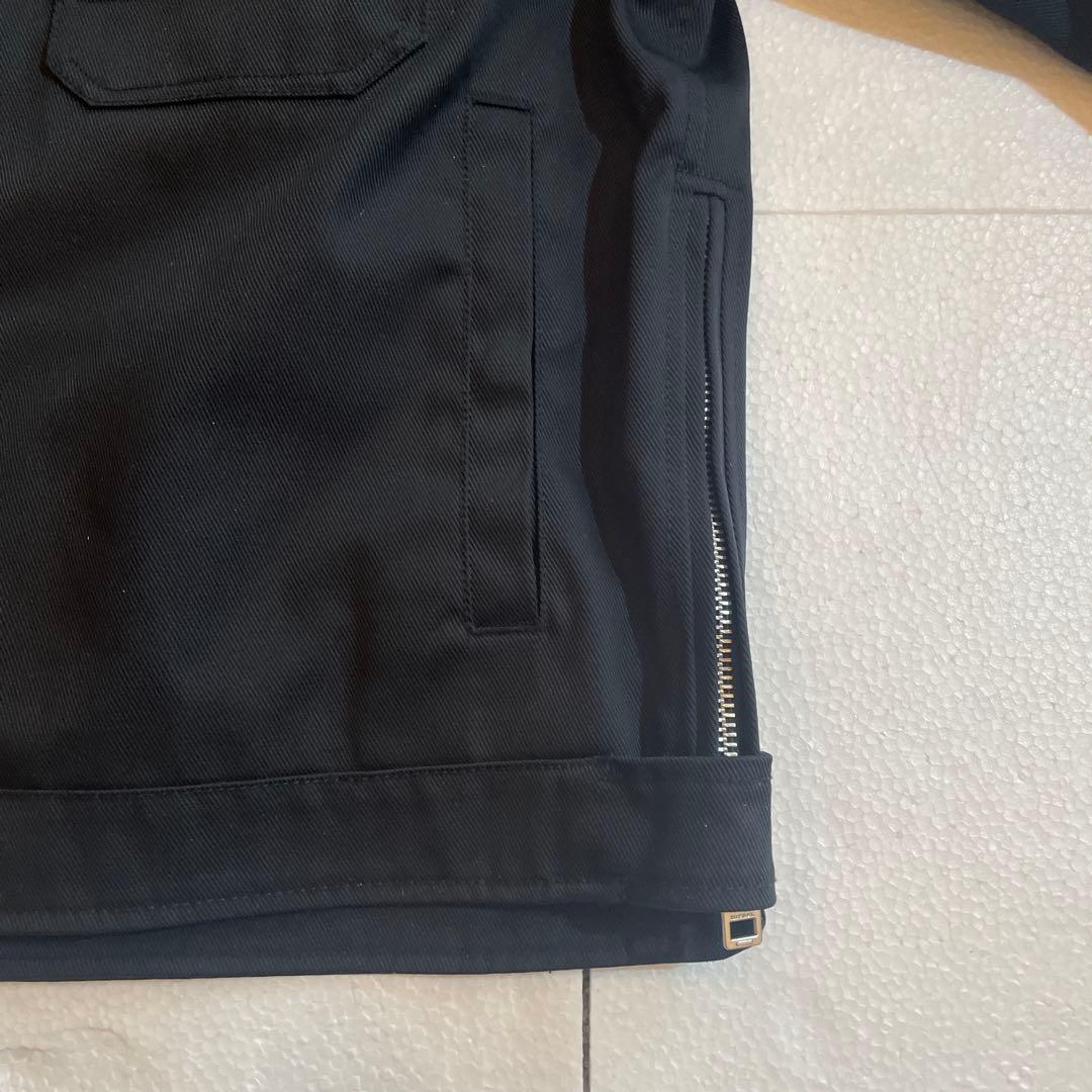 【美品】DIESEL ノーカラーブラックジャケット