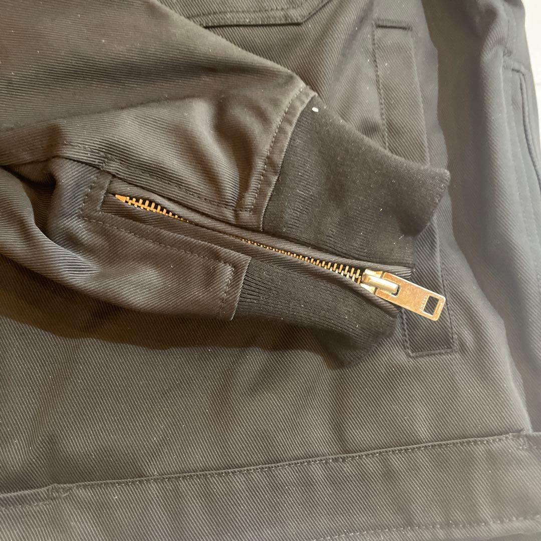 【美品】DIESEL ノーカラーブラックジャケット