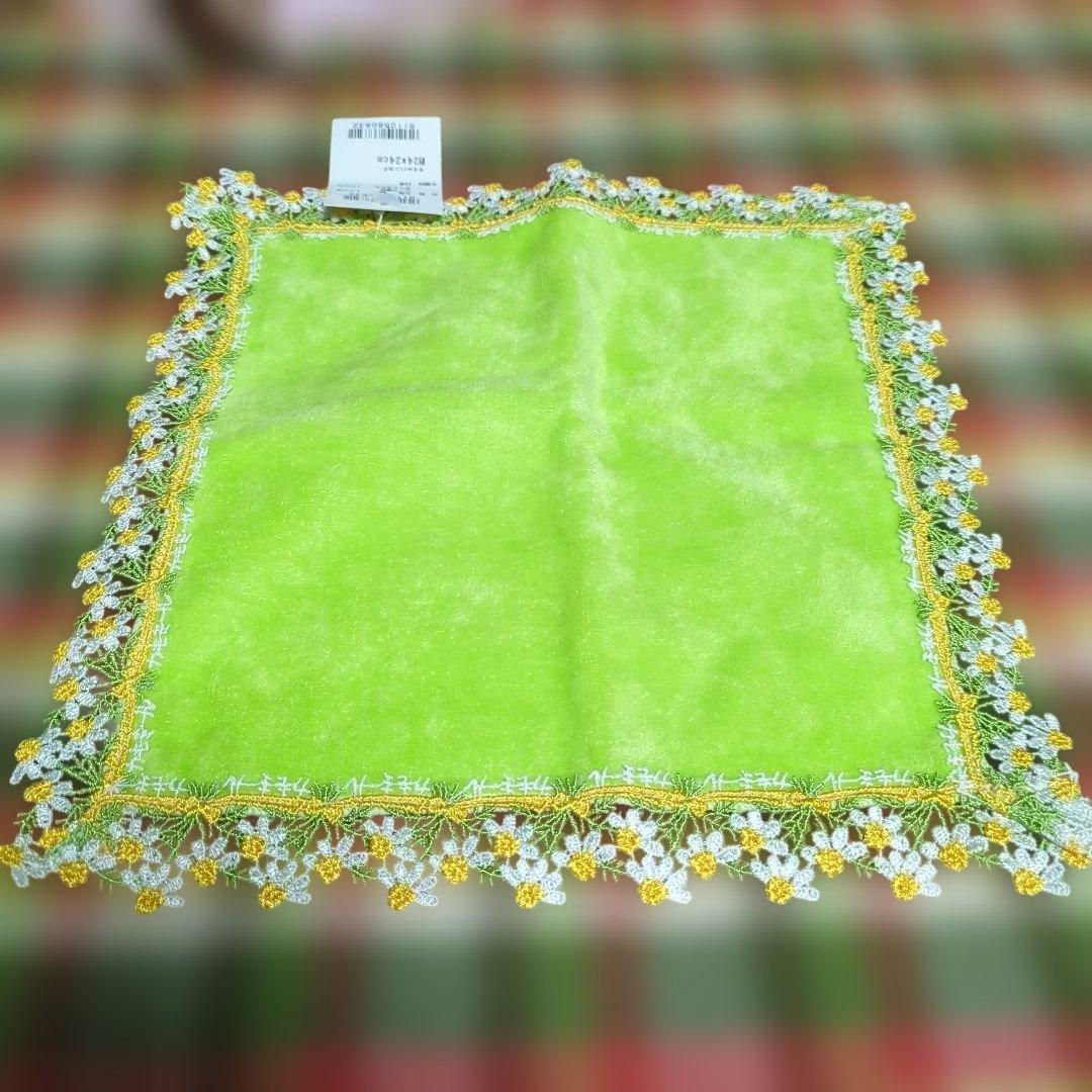 連休割　近沢レース　タオルハンカチ　ティータイム　カモミール　桜餅