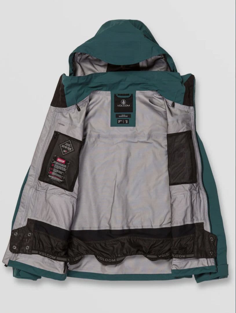 VOLCOM/ボルコム ゴアテックス3レイヤー レディーススノーボードウェア緑