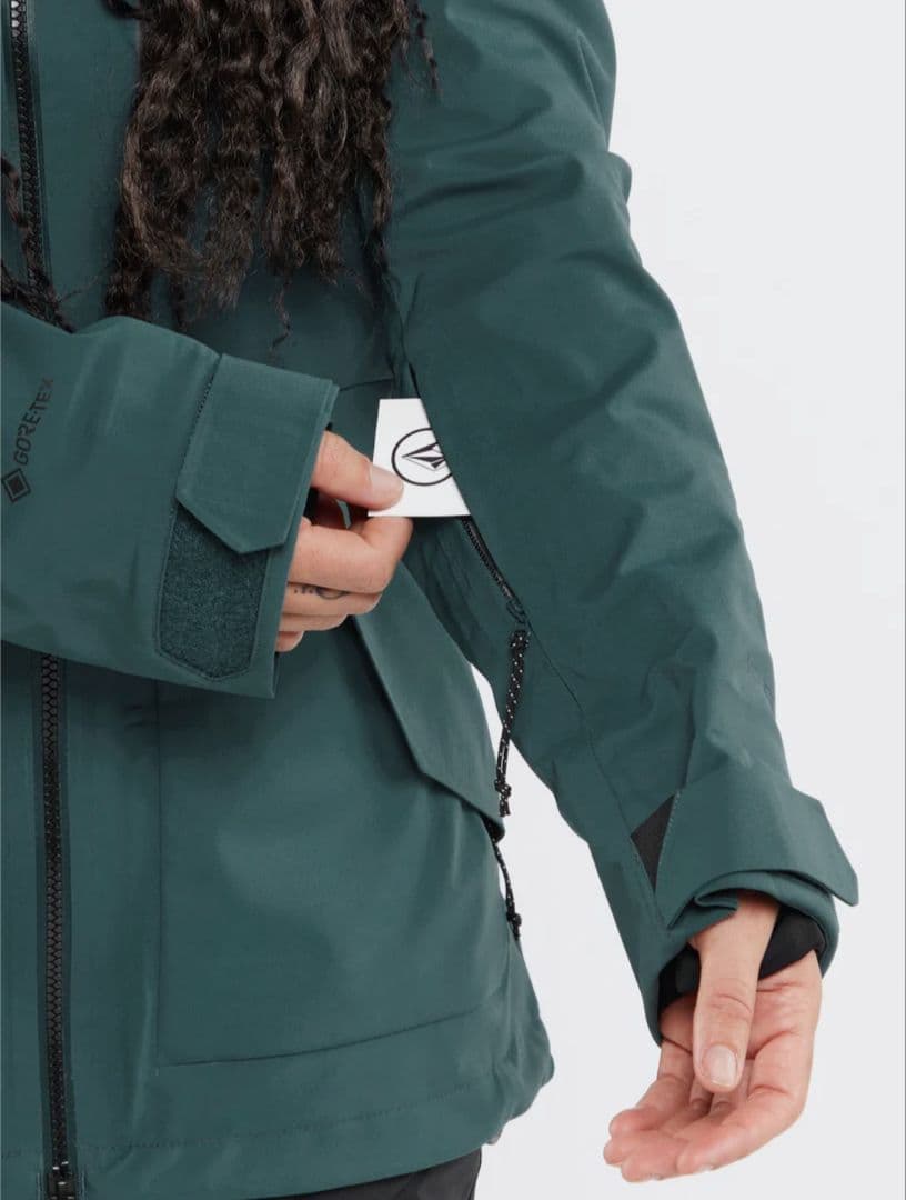 VOLCOM/ボルコム ゴアテックス3レイヤー レディーススノーボードウェア緑