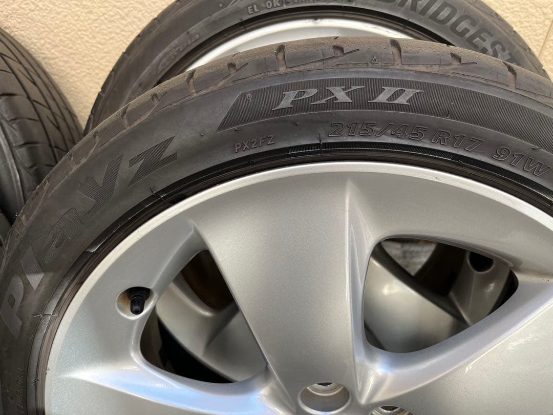 30後期 プリウス純正ホイル ブリヂストン PLAYS PXⅡ215/45R17