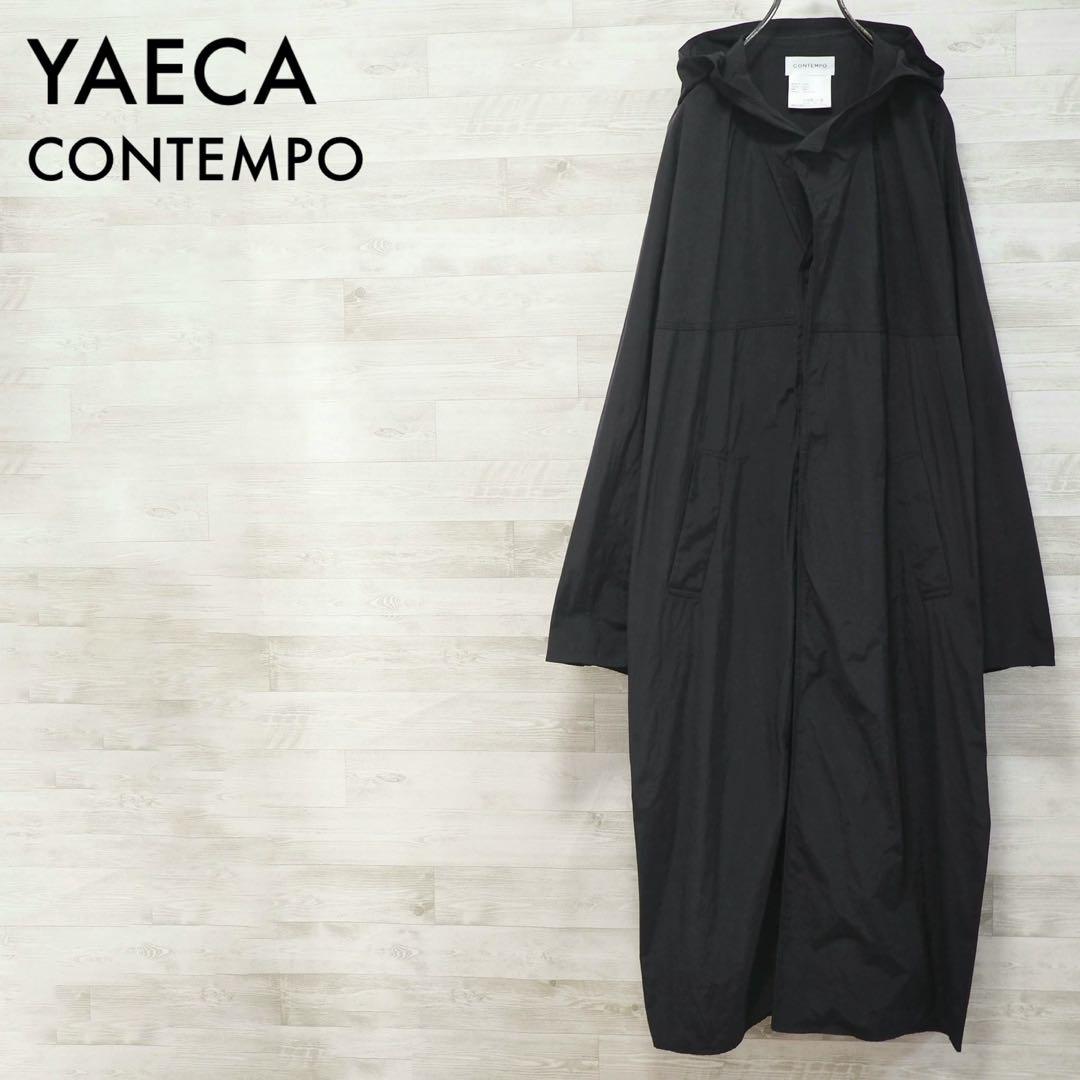 ジャケット・アウター YAECA CONTEMPO 21SS Hood Rain Coat-Bk/S