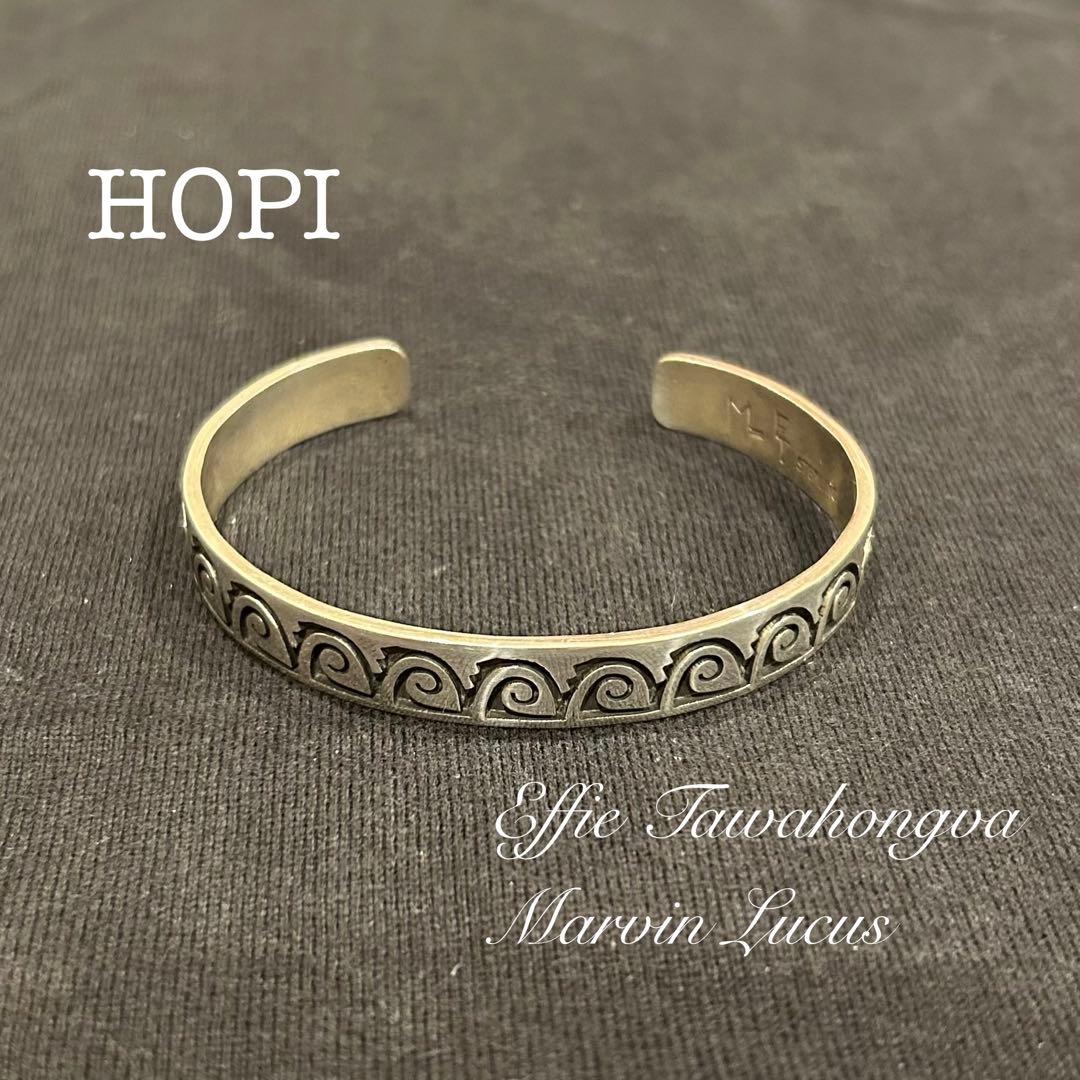 HOPI/ホピ族 Effie Tawahongva作 オーバーレイ バングル