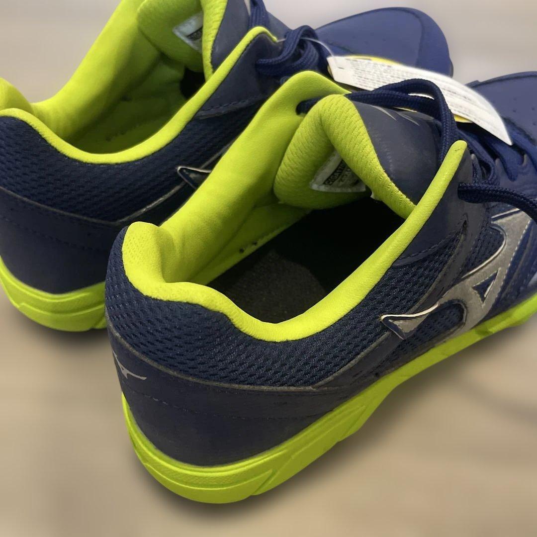 新品未使用品 Mizuno 安全靴 赤/ネイビーライム 25㌢ お得2足セット