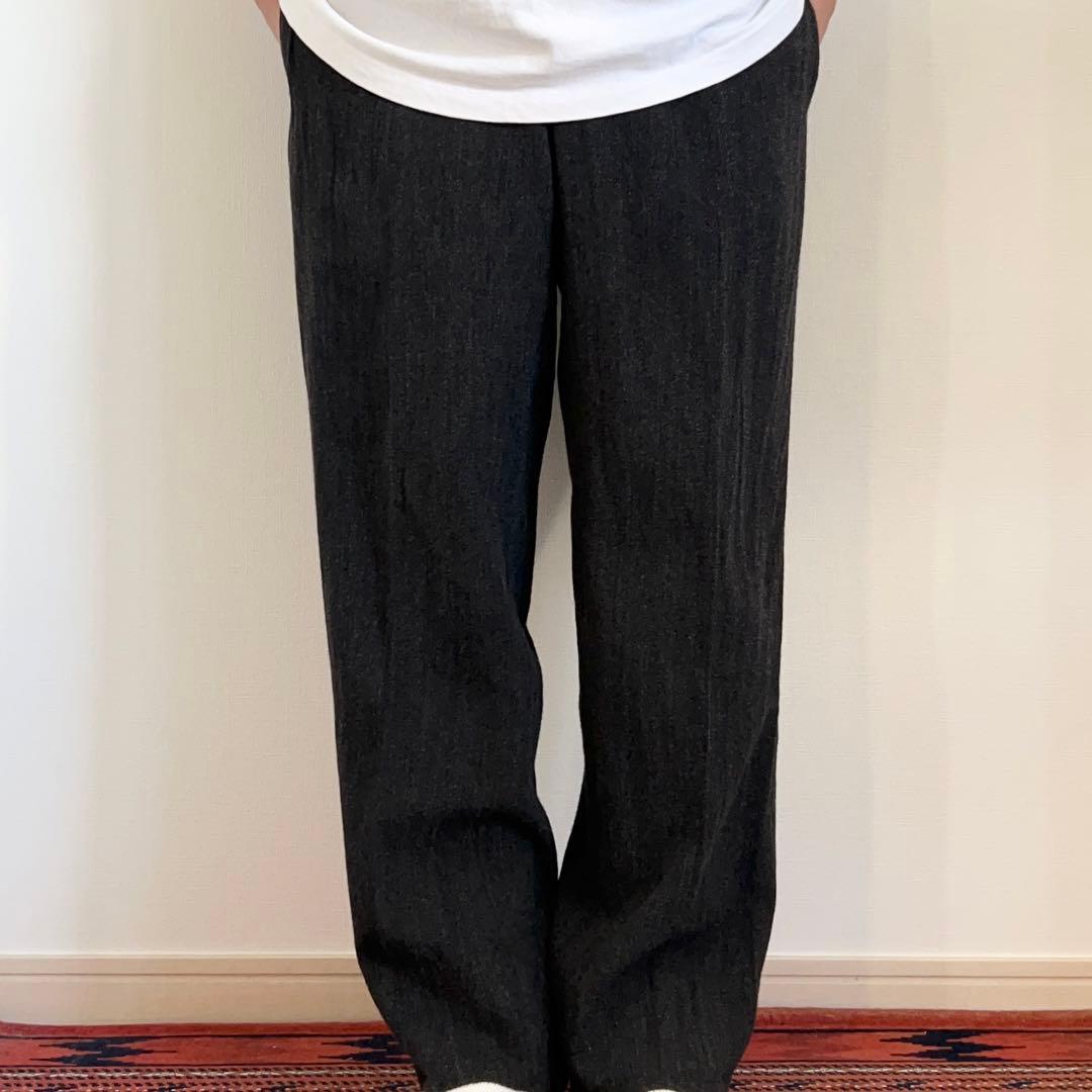 GIORGIO ARMANI COLLEZIONI ごま塩スラックス イタリア製