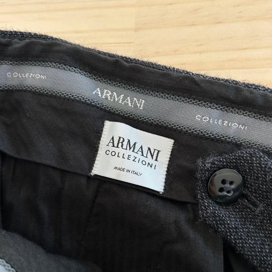 GIORGIO ARMANI COLLEZIONI ごま塩スラックス イタリア製