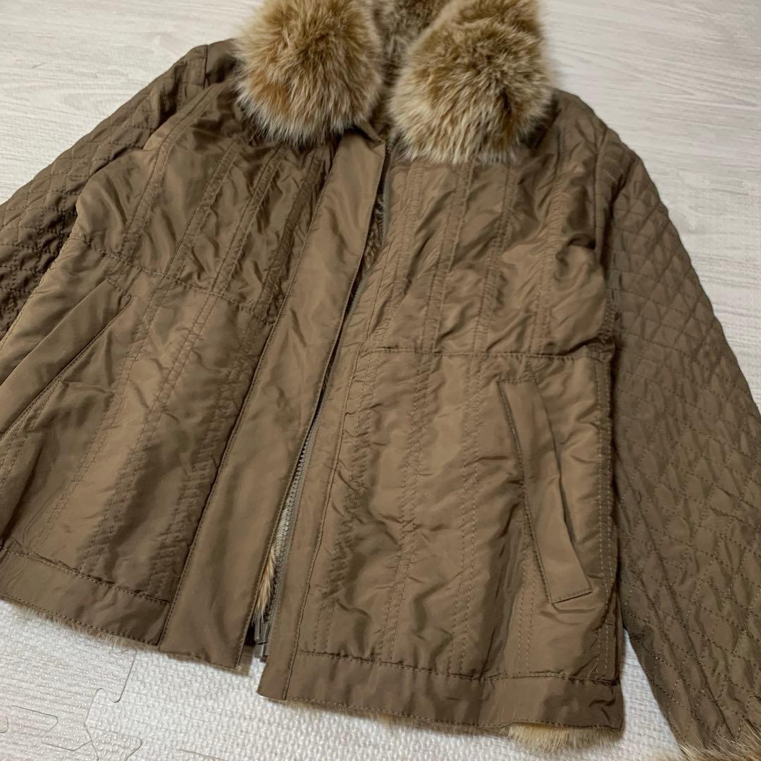 サガフォックス 美品 リアルファージャケット リバーシブル ベージュ 【M】