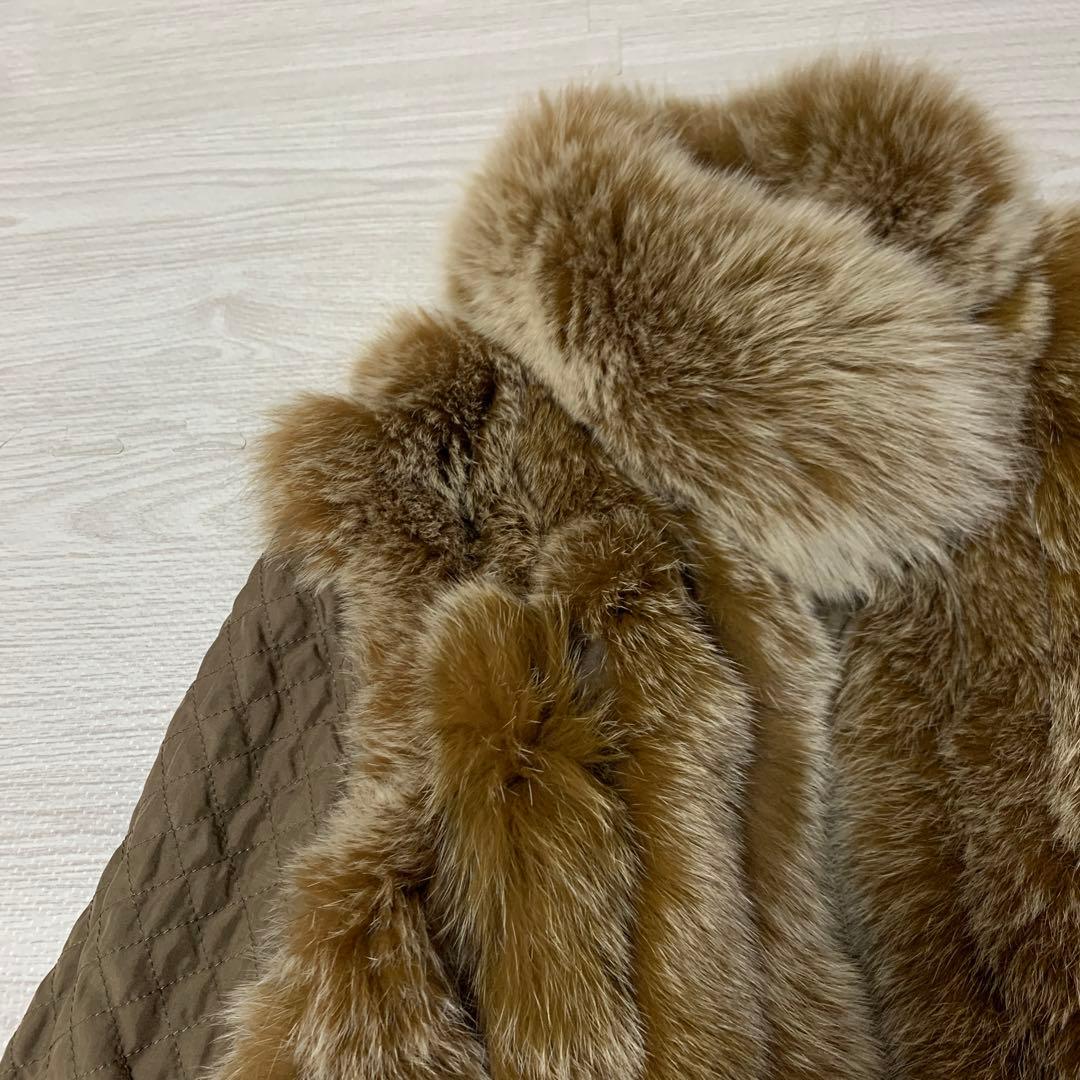 サガフォックス 美品 リアルファージャケット リバーシブル ベージュ 【M】