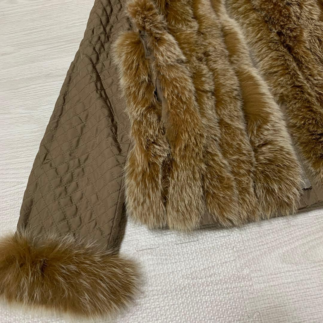 サガフォックス 美品 リアルファージャケット リバーシブル ベージュ 【M】