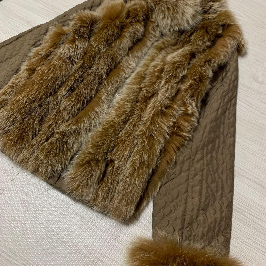 サガフォックス 美品 リアルファージャケット リバーシブル ベージュ 【M】