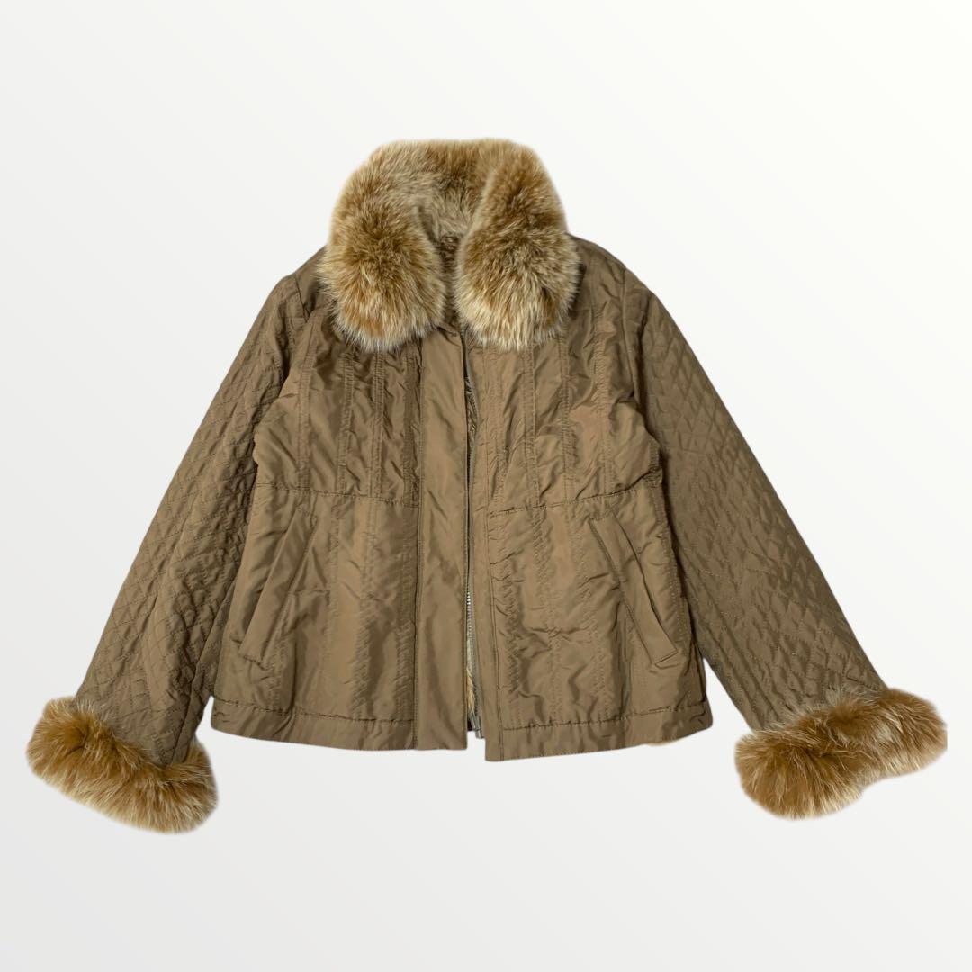 サガフォックス 美品 リアルファージャケット リバーシブル ベージュ 【M】