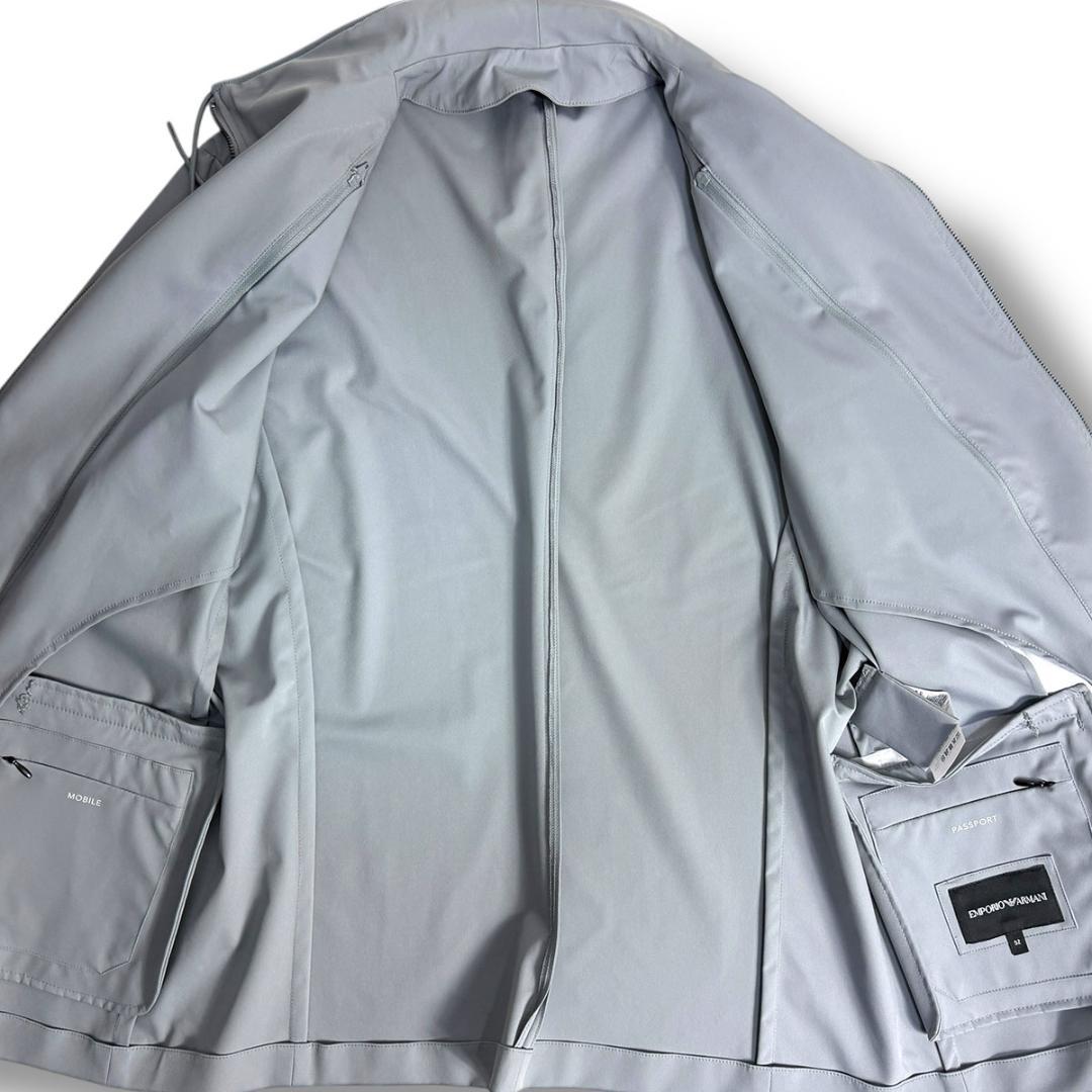 J7020 美品 エンポリオアルマーニ ストレッチレイヤードテーラードジャケット