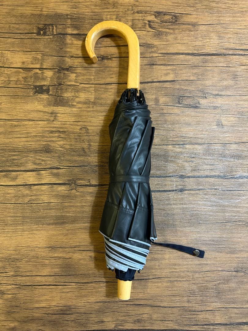 【サンバリア100】 2段折日傘 ネイビー