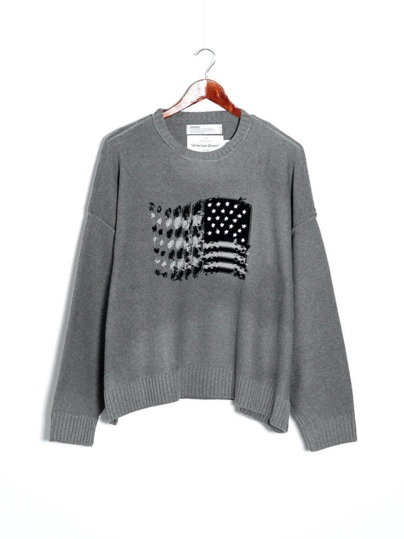 【DAIRIKU】INSIDE OUT AMERICA KNIT