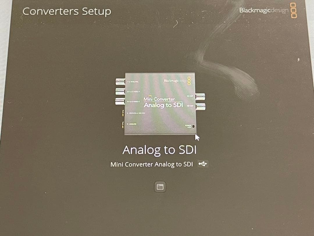 その他 blackmagic sdi to analog & analog to sdi