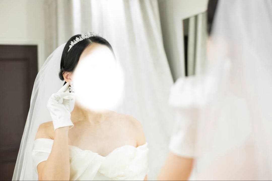 結婚式 ウェディングドレス 低めティアラANNAN WEDDING JT15