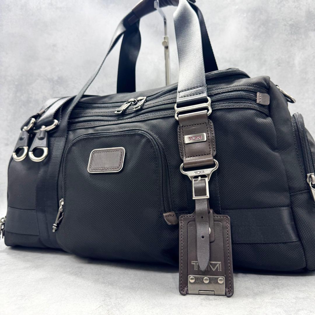 極美品 TUMI メンズ ボストンバッグ 2way 肩掛け 斜め掛け ビジネス