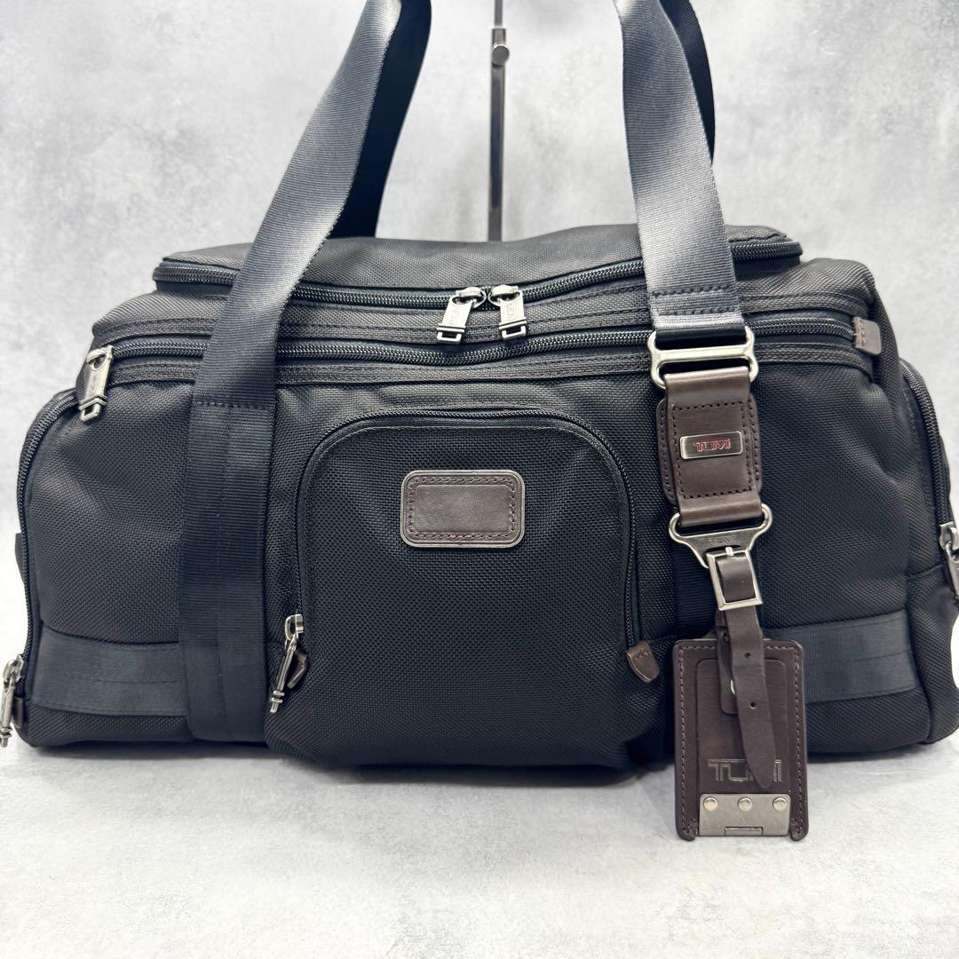 極美品 TUMI メンズ ボストンバッグ 2way 肩掛け 斜め掛け ビジネス