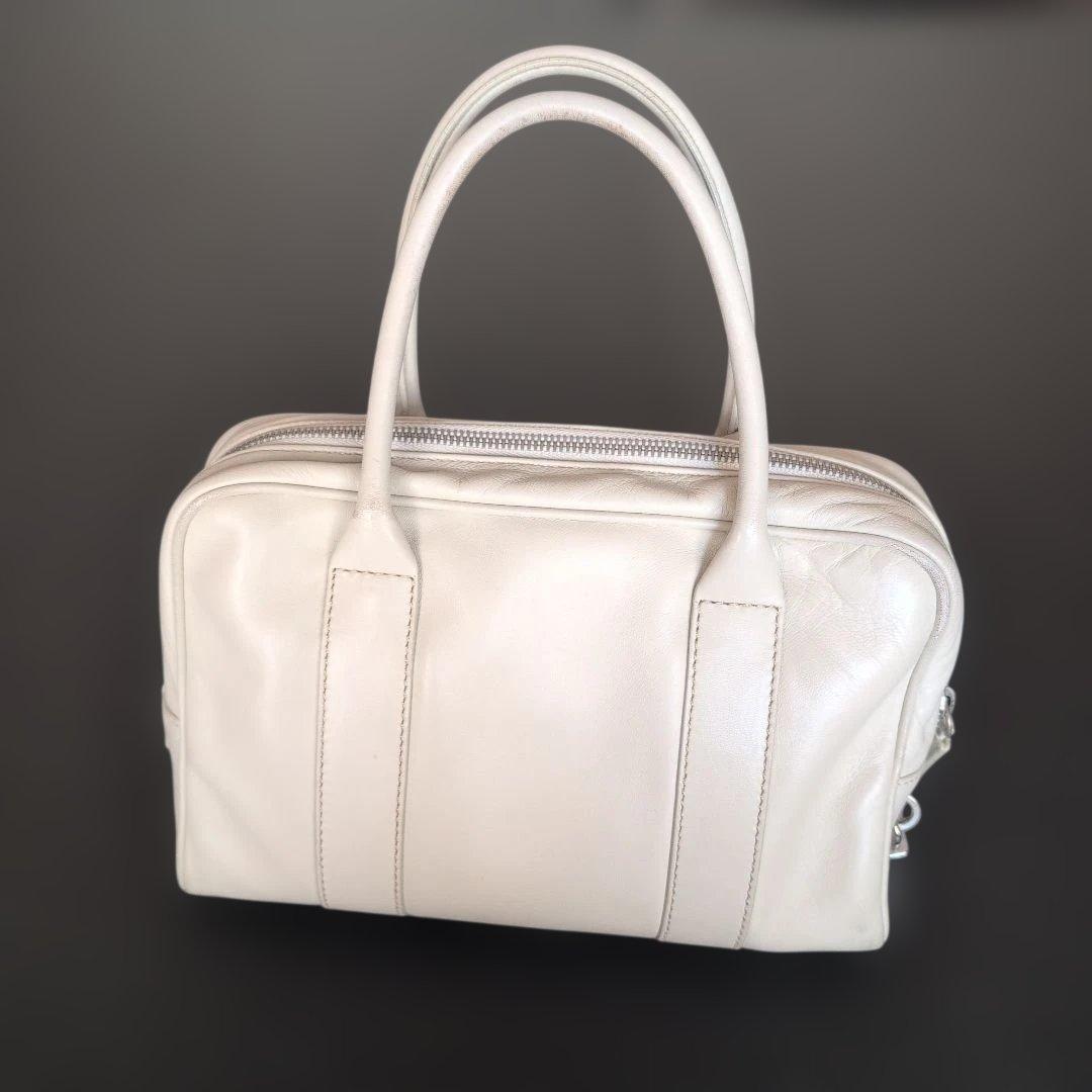 PRADA 　ハンドバッグ レザー　ダイヤル錠付き