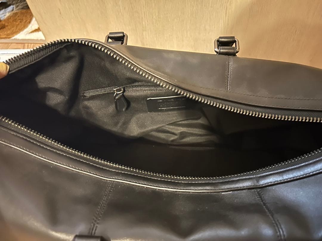 COACH 黒 レザー ボストンバッグ