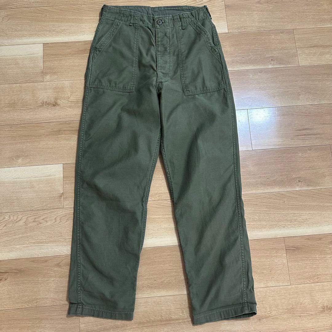 70s 米軍 実物 ベイカーパンツ オリーブグリーン US ARMY