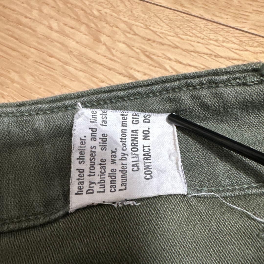 70s 米軍 実物 ベイカーパンツ オリーブグリーン US ARMY