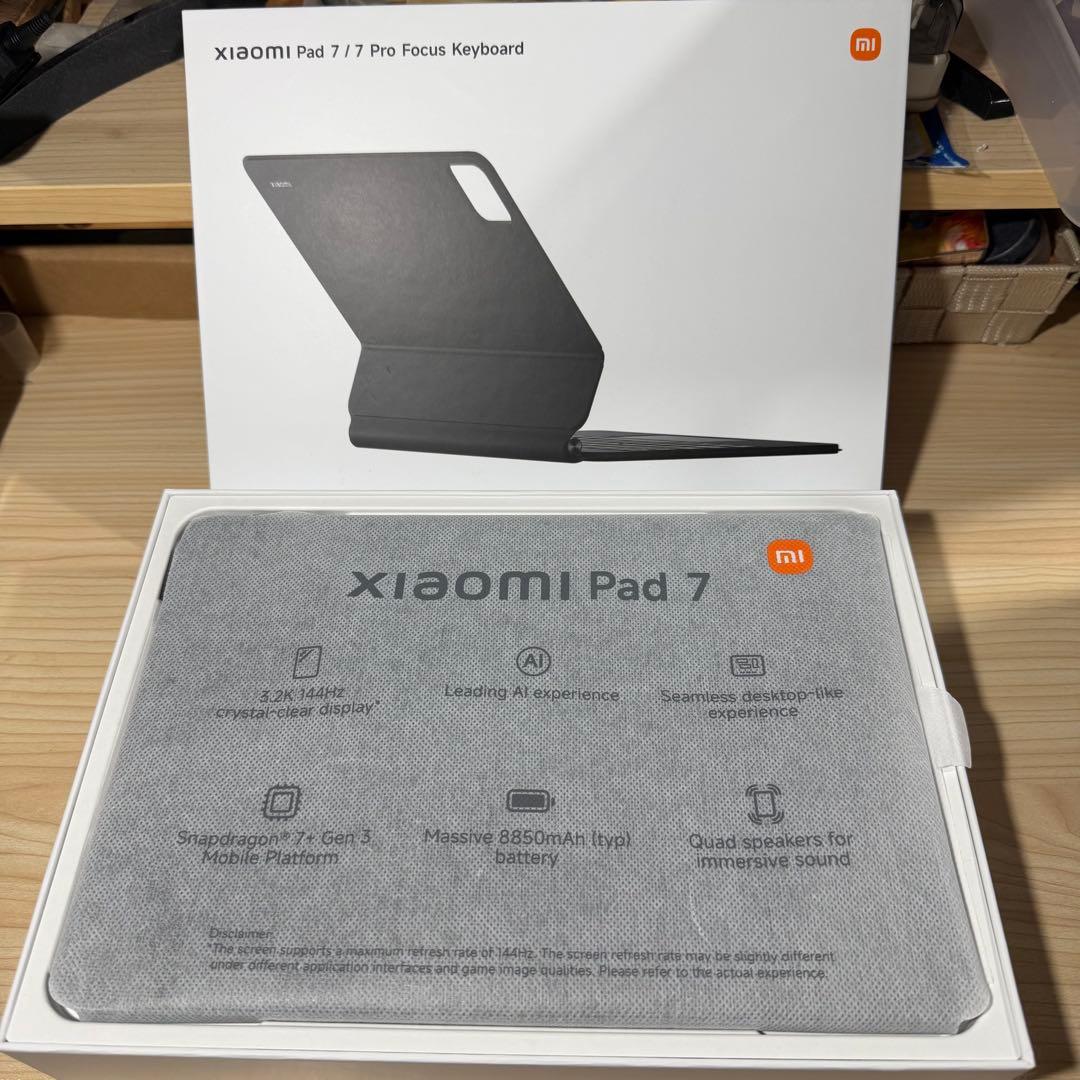 【美品】Xiaomi Pad 7 256GB + フォーカスキーボード