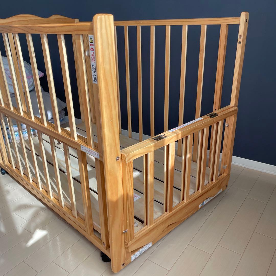TSU様 大和屋　フラルWオープンすのこ　ベビーベッド