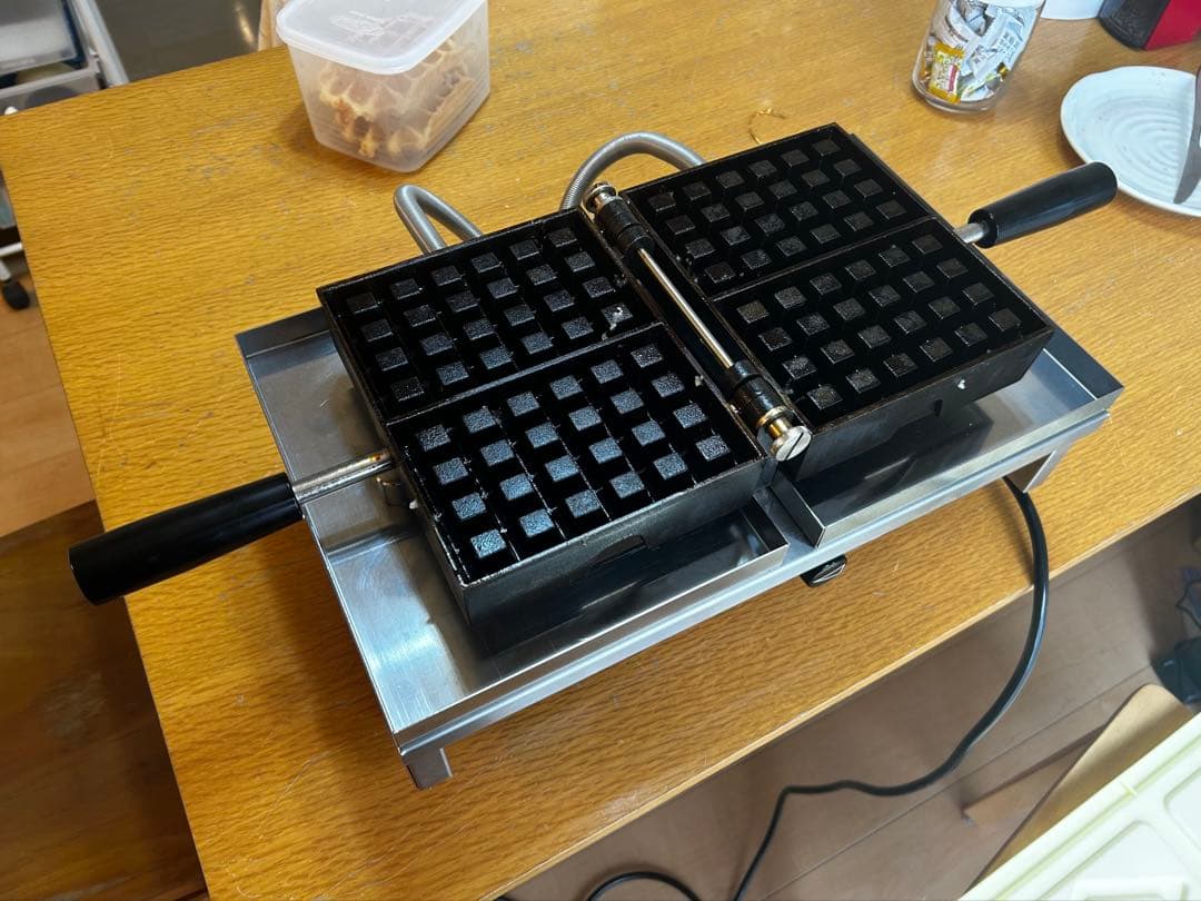 Krampouz ダブルワッフルメーカー easy clean System