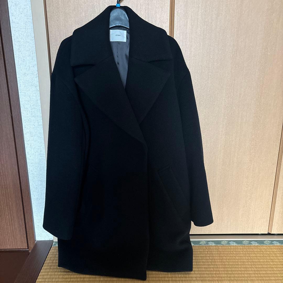 IENA super140 ウールコクーンショートコート