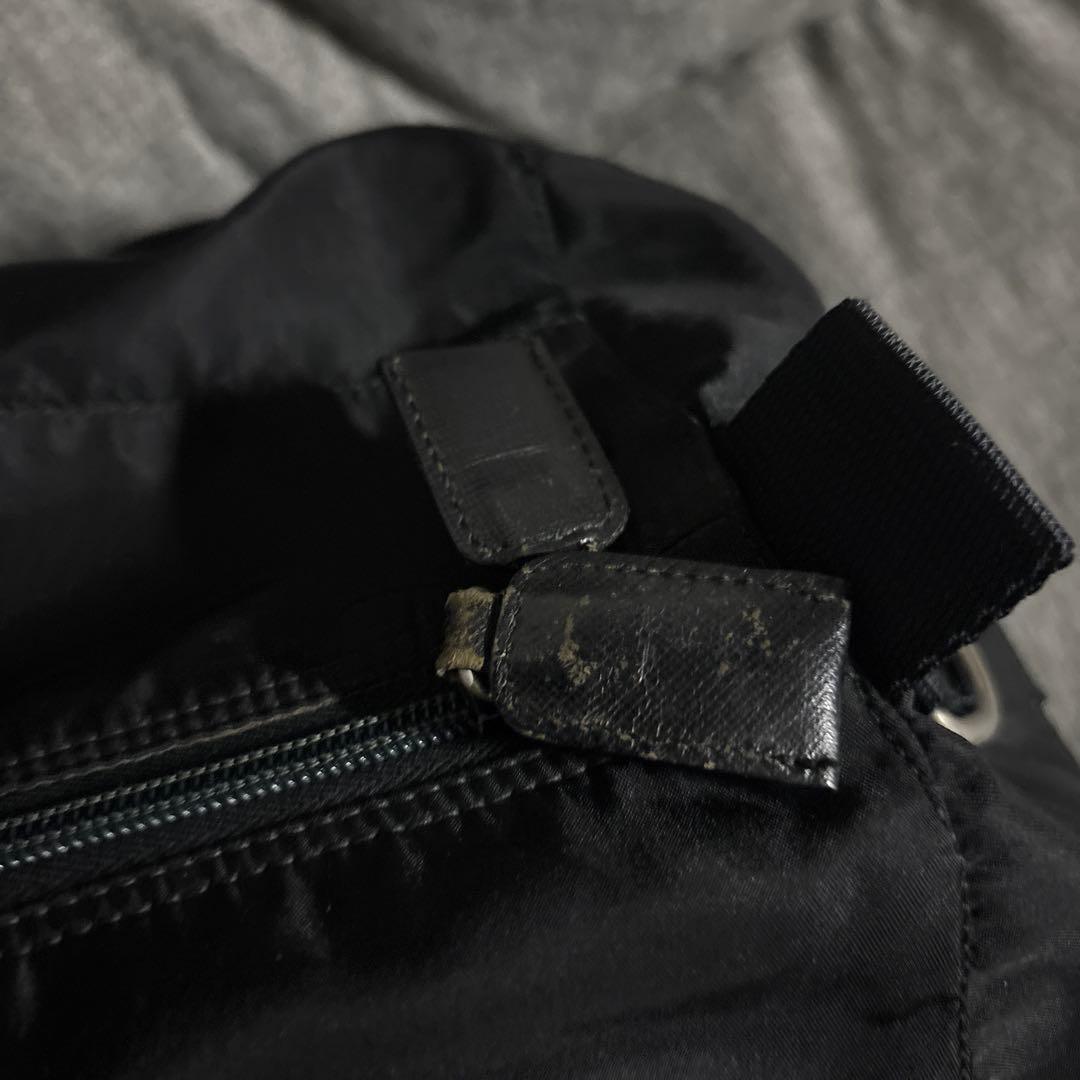 プ*認様 PRADA ブラック ボストンバッグ